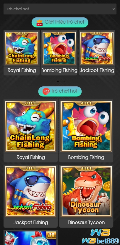 Jili Fishing Game có thể được chơi tại winbet!